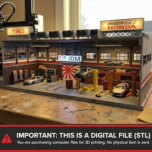 1/64 Modular Showroom STL for Hot Wheels Display, Expandable Toy Car Garage & Diecast Dealership Diorama
