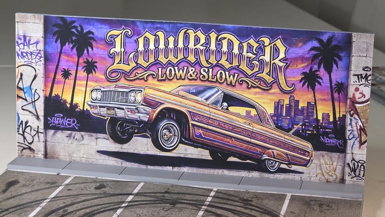 1/64 Lowrider Diorama | West Coast Boulevard Display Base - Etsy