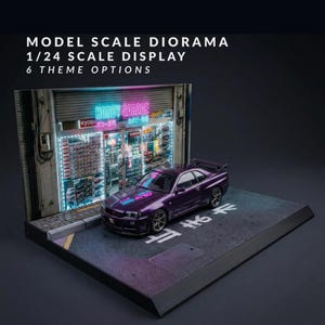 Tokyo Street JDM Diorama – 1/64 Scale Garage Display - Etsy