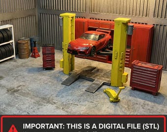 Archivos STL para paquete de equipo RC de diorama personalizado a escala 1/64 - Herramientas Hot Wheels