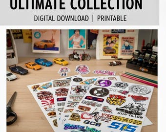 Lote de 100 pegatinas para coche de JDM y anime