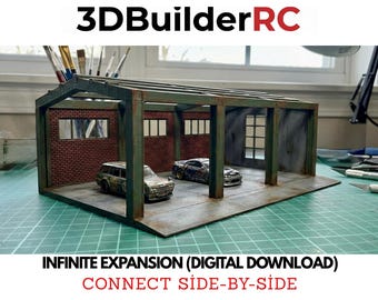 El hangar de IronWorks: Kit de garaje modular a escala 1/64