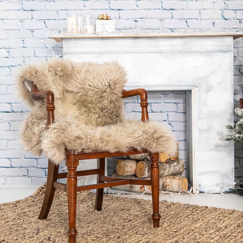 Draped Rugs Handmade Faux Sheepskin Single Rug - Luxury Faux Rug - Floor Rug - Vole ...
