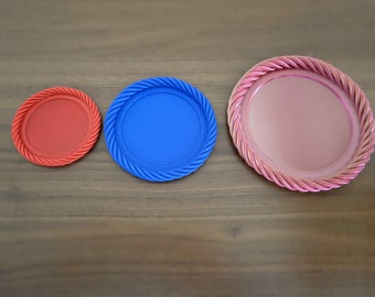 Posavasos para jardineras en estructura tejida - 10/14/19 cm de altura - 70 colores a elegir - Decoración de maceteros posavasos