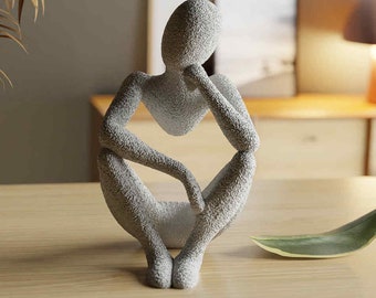 Yoga Figur: Himmlische Resonanz - Nachdenklich - Höhe 12cm -15cm - 18cmS / Yoga Figuren / Skulptur