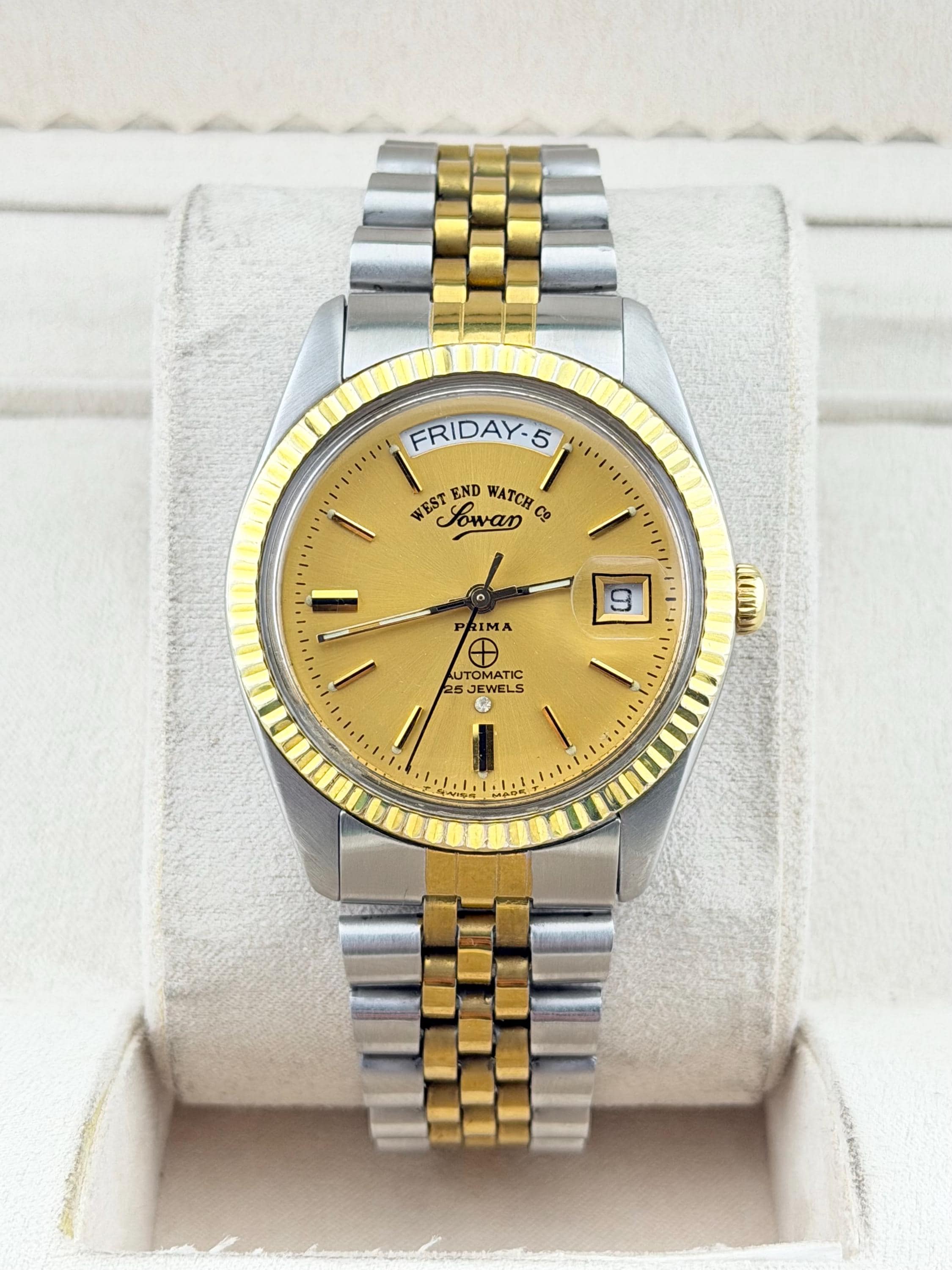 West End Watch Sowar Prima Vintage Automatic Watch 25 Jewels Two