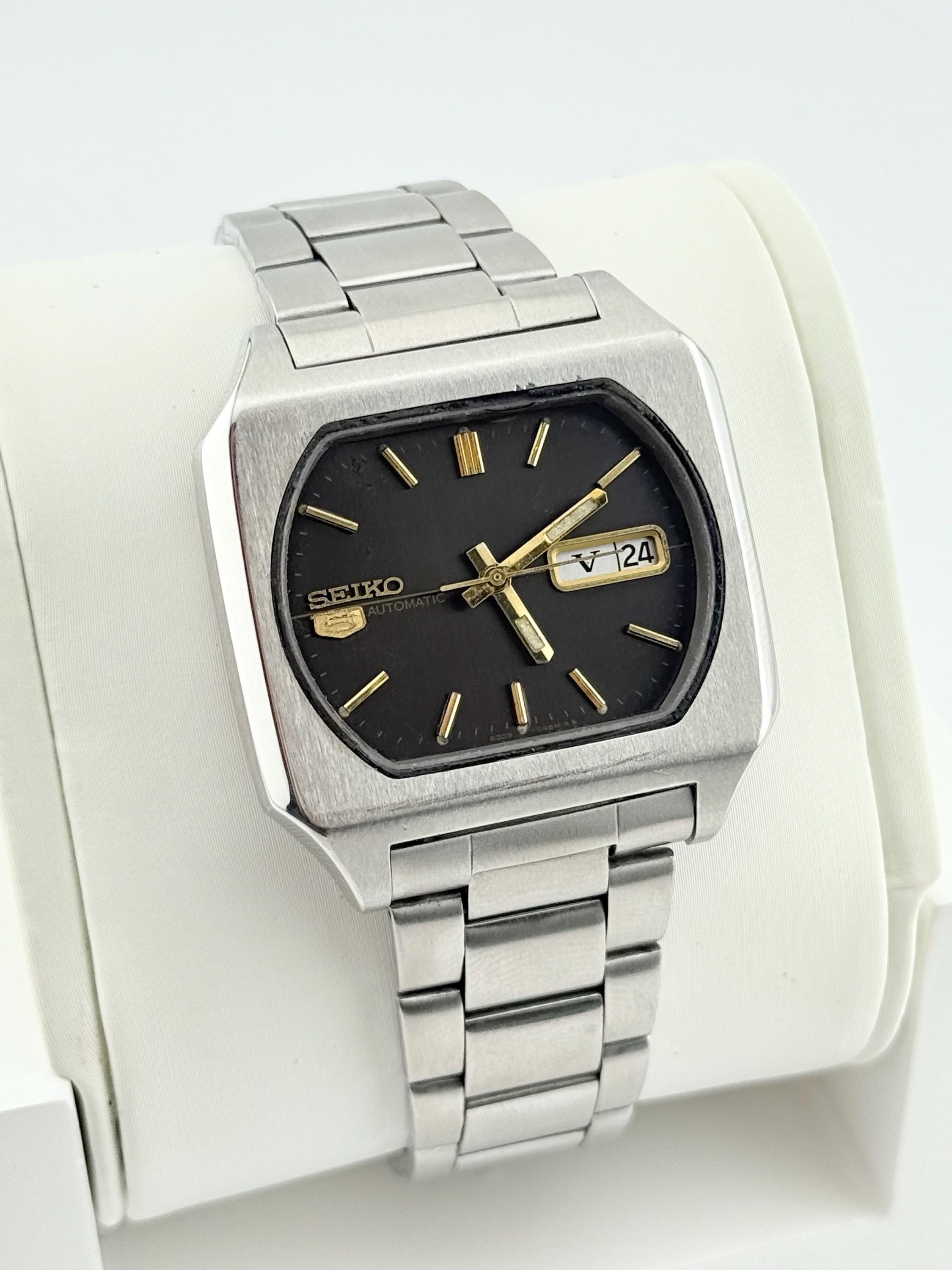 Seiko 5 6309-5510 Vintage Automatic Watch Japan | 36mm Black Dial