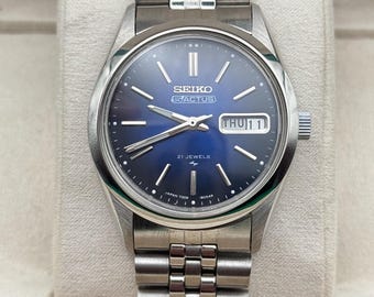 Vintage Seiko 5 Automatic 6309 Navy Blue Dial Men’s Wristwatch