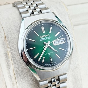 Seiko Green Dial Watch - Etsy