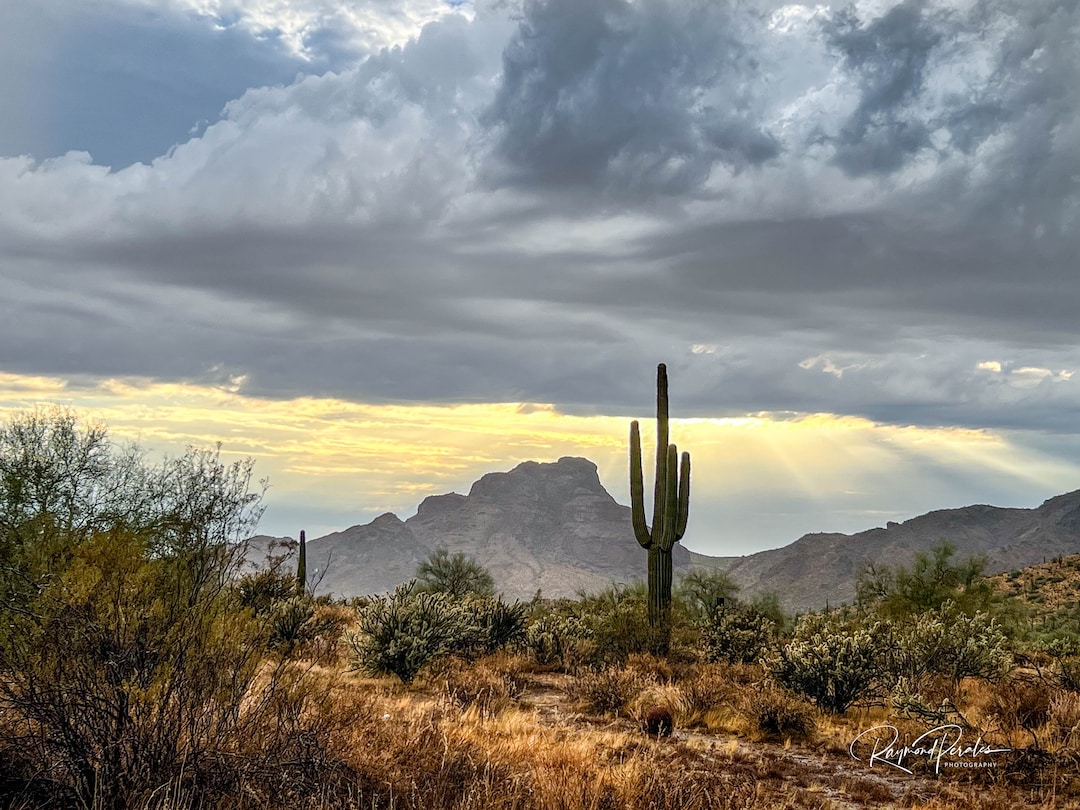 Sonoran Desert Storm Clouds Photography Arizona Canvas Print Wall Art ...