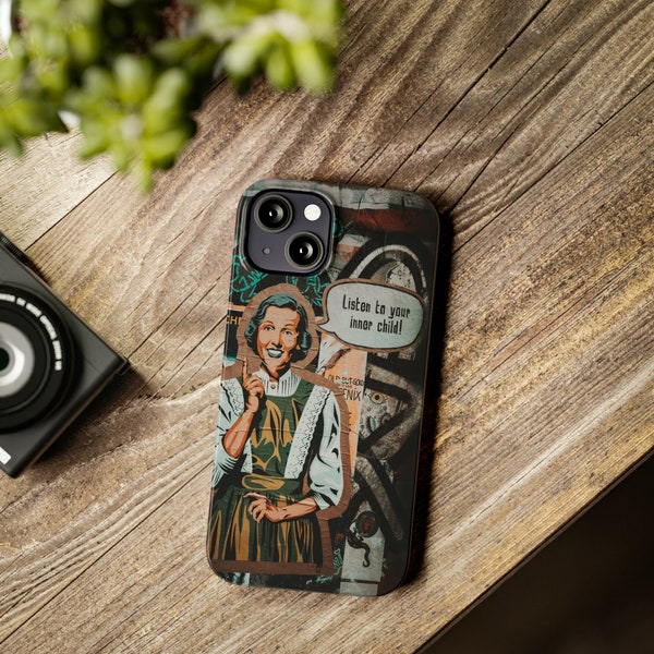 Listen to Your Inner Child Phonecase, Streetart Phonecase, Graffiti Phonecase, iPhone Phonecase, Trendy Phonecase, Slim Phonecase