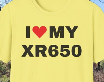 I Love My XR650 T-Shirt: Dual Sport Motorcycle Rider Tee
