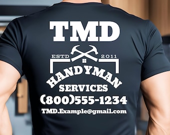 Customizable Business T-Shirt: Personalized Advertising Tee