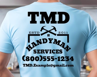 Customizable Business T-Shirt: Personalized Advertising Tee