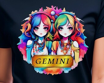 Gemini Zodiac T-Shirt: Astrological Twins Tee