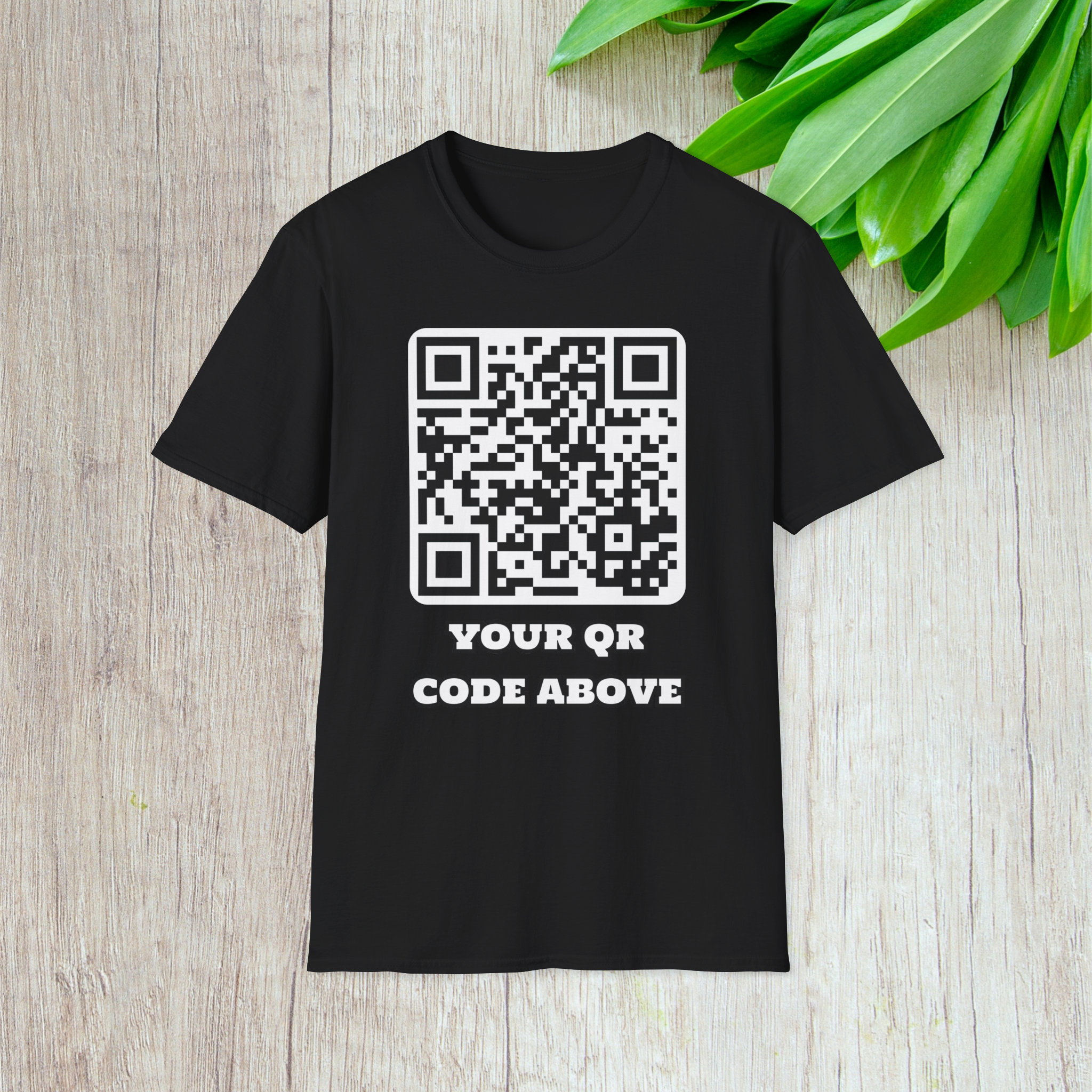 QR Code Tshirt, Custom Unique Graphic T Shirt, Personalized Scannable Website Webpage Tee, Quick