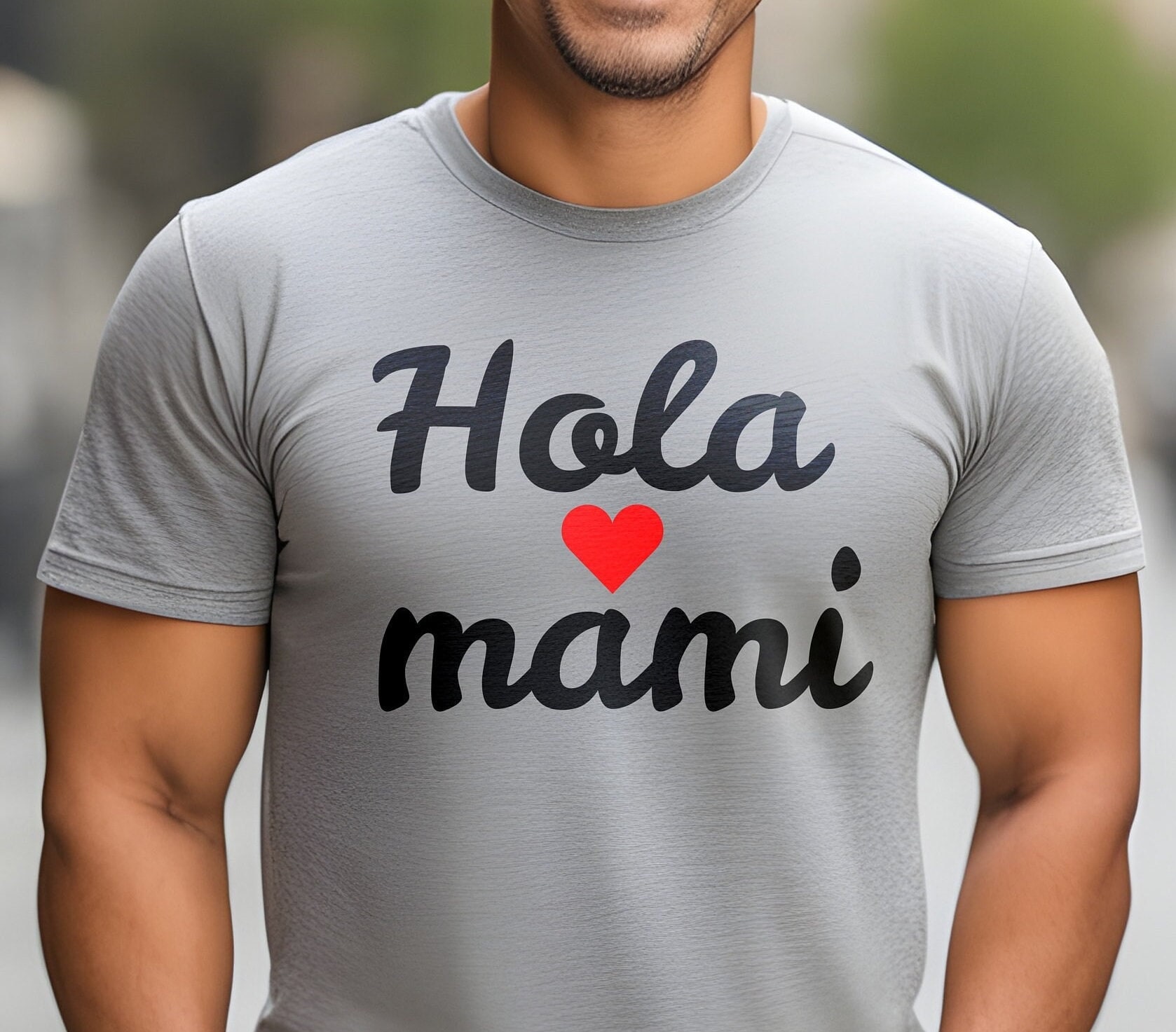 Hola Mami T-Shirt: Spanish Gift Tee, Unisex Crewneck