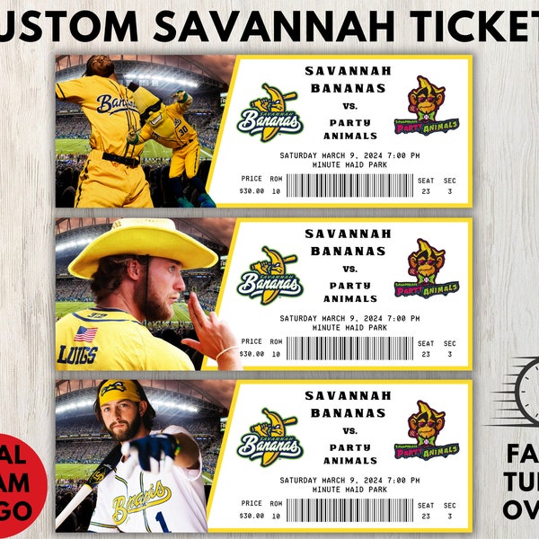 Baseball Ticket Etsy