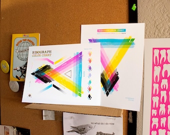 Risograph Color Chart | 8.5x11 inch riso art print