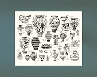 Minoan Pottery Print — Art History Print