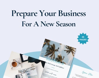 Business Prep For New Quarter, Business Strategy, New Financial Year, Business Preparation Printable Guide, Digital Product For Entrepreneur