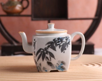 Handbemalte Kaki Teekanne Kreative Teekanne Chinesische Teekanne 120ml