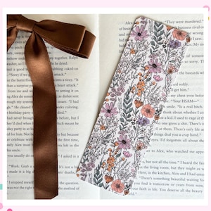 Wildflower Bookmark: Double Sided Floral Book Lover Gift