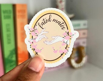 Fated Mates Vinyl Sticker: Kindle, Laptop, Journal Decor