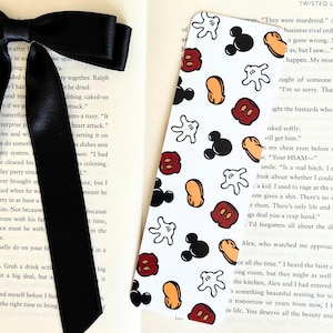 Mickey Mouse Bookmark| Cute Disney Inspired Bookmark| Book Lover Gift| Bookish Accessories| Double Sided Bookmark| Reading Must Have