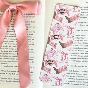 Coquette Cowboy Bookmark: Pink Western Bookish Accessory