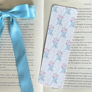 Spring Soft Girl Bookmark | Pastel Aesthetic Bookmark| Cute Girly Bookmark| Flower Bookmark| Double Sided Bookmark| Bookish Accessories
