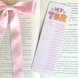 Book Tracker Bookmark| TBR Tracker| Bibliophile Bookmark| Book Lover Gift| Reading Tracker| Double Sided Bookmark| Bookish Accessories