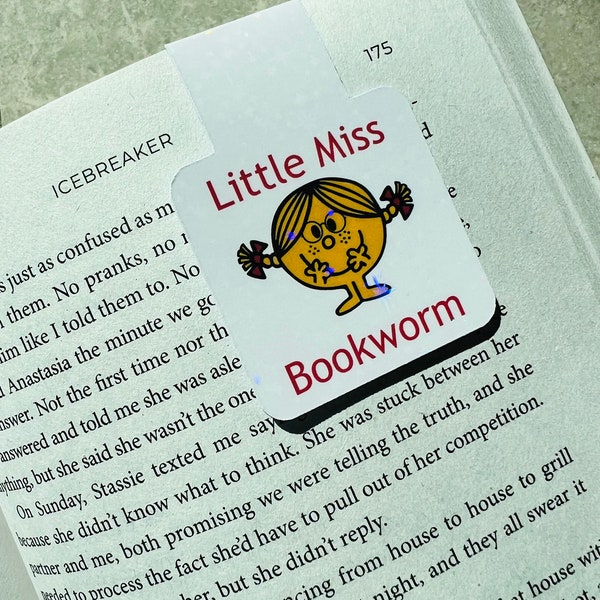 Little Miss Bookish Edition Magnetic Bookmarks-Booklovers Gift-Handmade-Bookish Gift-Bookclub Bookmark-Page Clip-Cute Bookmark-Reading Gift