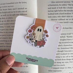 Boho Magnet Lesezeichen Geist: Gruseliges Briefpapier