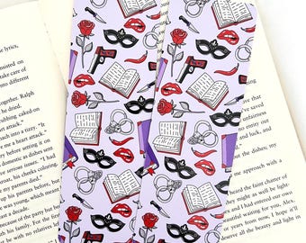 Dark Romance Bookmark| Bookish Merch | Book Lover | Gift for Readers | Romance Reader | Double Sided | Large Size 2.3" x 7"