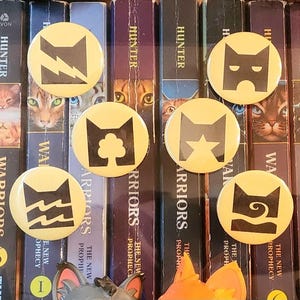 Botón con el símbolo del clan de los gatos guerreros imagen 3