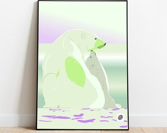Polar bear poster