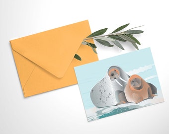 Morse code card with envelope