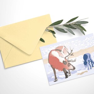 Carte rennes avec enveloppe