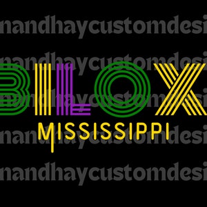 Biloxi, MS Mardi Gras PNG Digital File