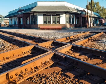 Fine Art Print - Landscape Photography, Wall Art, Fine Art, Photography Gift, Photography, Photo Print, Train Station