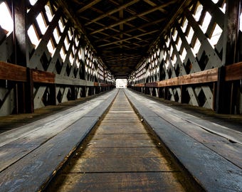 Fine Art Print - Landscape Photography, Wall Art, Fine Art, Photography Gift, Photography, Photo Print, Covered Bridge, Swann, Alabama