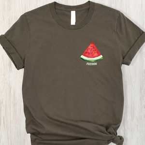 Freedom Watermelon Shirt, Palestine Solidarity Tee, Free Gaza Shirt, Protest for Freedom Shirt, Human Rights Tee