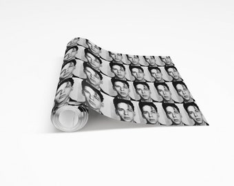 Frank Sinatra Wrapping Paper- Custom Wrapping Paper- Frank Sinatra Mugshot Gift Wrap Frank Sinatra