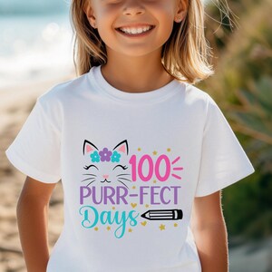 100 Days of School Youth Tee, Kids School Celebration Shirt, Elementary Student Gift, Back to School Shirt, School Milestone Tee, School