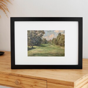 Vintage Golf Course Oil Painting | Impressionistic Art Print (Downloadable Print) image 6