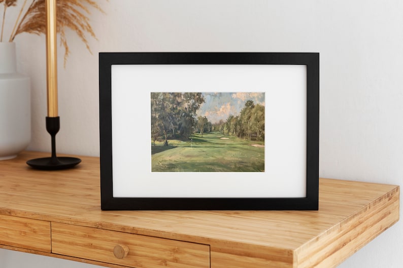Vintage Golf Course Oil Painting | Impressionistic Art Print (Downloadable Print) image 6