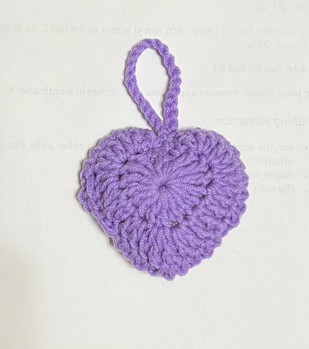 Hanging Crochet Stuffed Heart Etsy