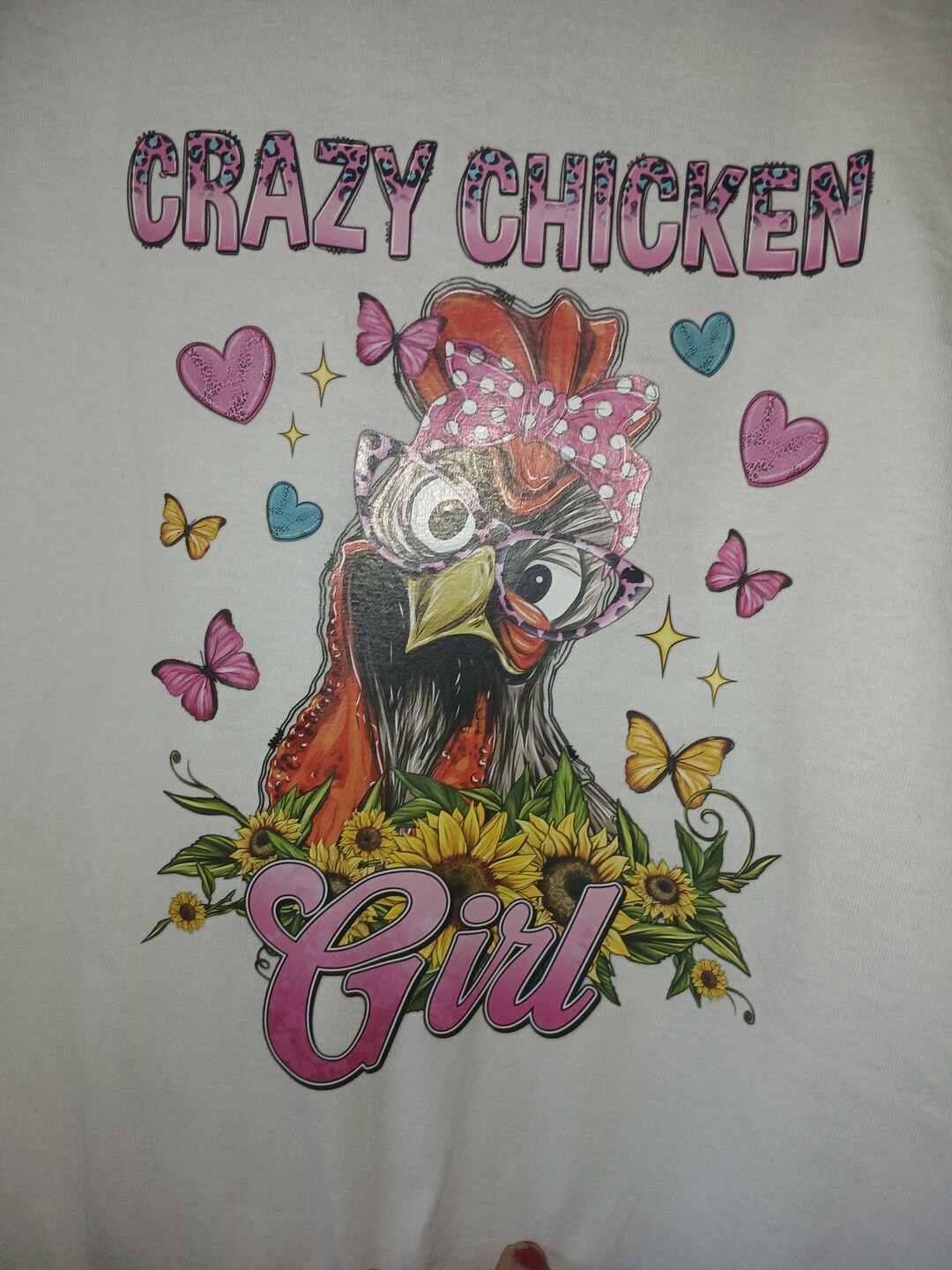 Funny Chicken Kids T Shirt Sz Xl Upcycled - Etsy