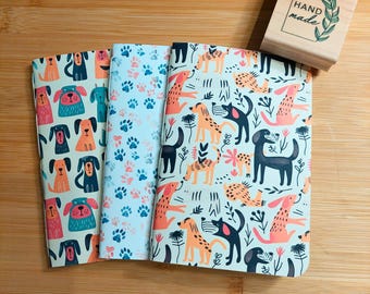 Hand Sewn Mini Sketchbook Set, Travel Nature Journal